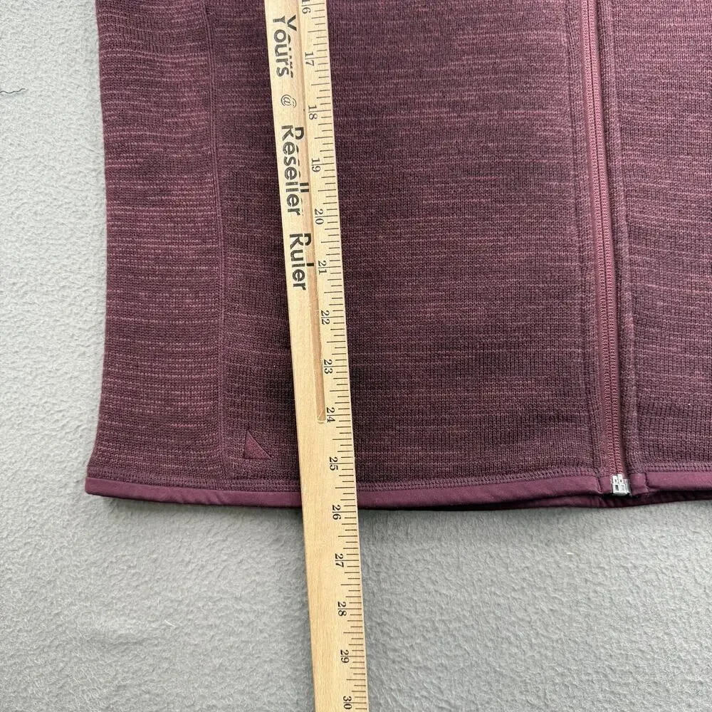 UNTUCKit Kezoh Jacket Mens Large Purple Full Zip‎ Fleece Polyester Casual